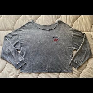 Loose fit loungewear gray crewneck